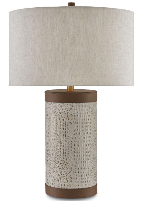 Currey and Company - 6000-0038 - One Light Table Lamp - Baptiste - Ivory/Brown
