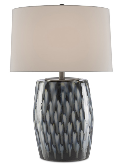Currey and Company - 6000-0456 - One Light Table Lamp - Milner Collection - Indigo/Cloud