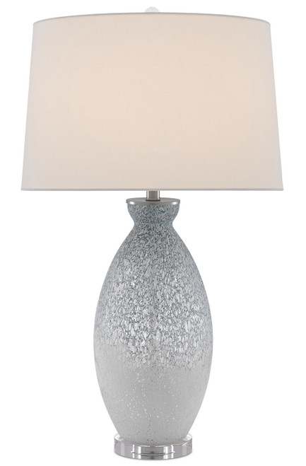 Currey and Company - 6000-0467 - One Light Table Lamp - Hatira - Blue/White/Clear