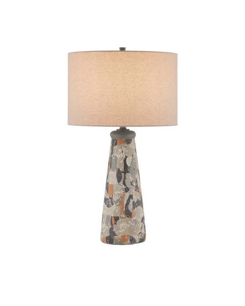 Currey and Company - 6000-0923 - One Light Table Lamp - Oldwalls Table Lamp - Charcoal Gray/Matte Black/Brown