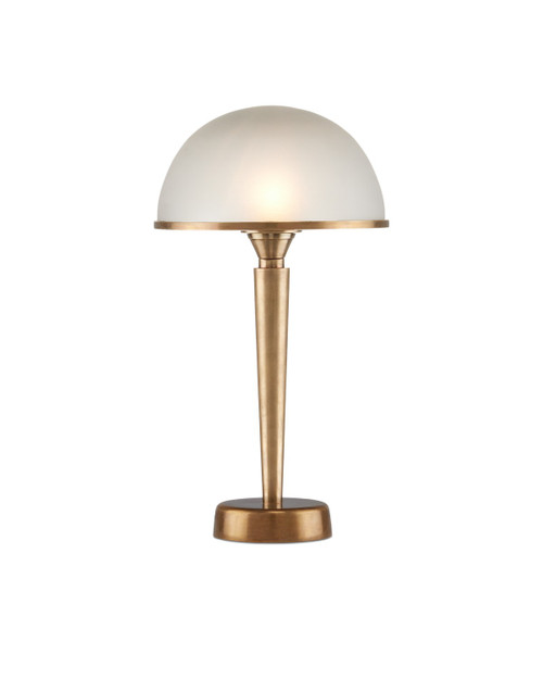 Currey and Company - 6000-0986 - LED Table Lamp - Gatsby - Antique Brass/Frosted