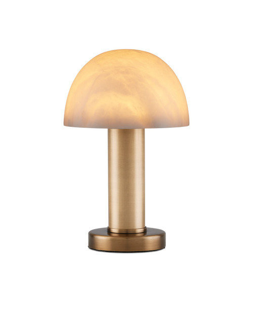 Currey and Company - 6000-0989 - One Light Table Lamp - La Gravite - Natural/Brass