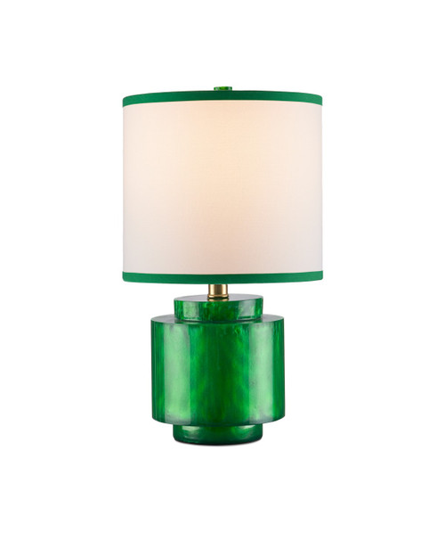Currey and Company - 6000-1001 - One Light Table Lamp - Beryl Collection - Green Swirl