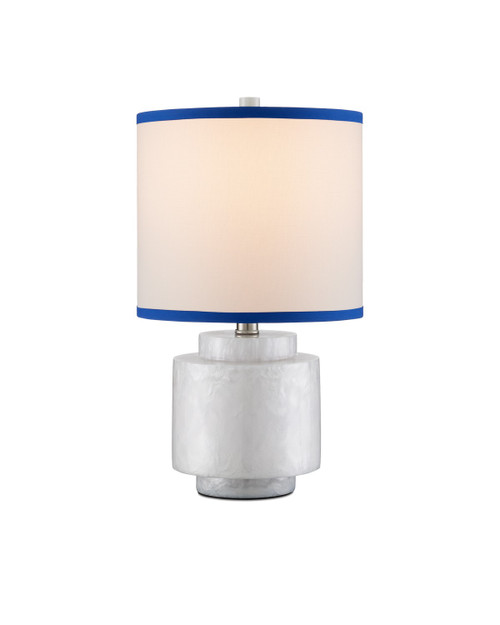 Currey and Company - 6000-1002 - One Light Table Lamp - Beryl Collection - White Swirl