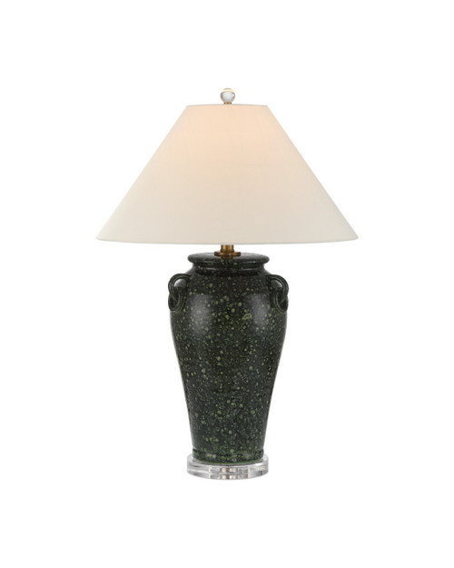 Currey and Company - 6000-1032 - One Light Table Lamp - Junko - Green/Clear
