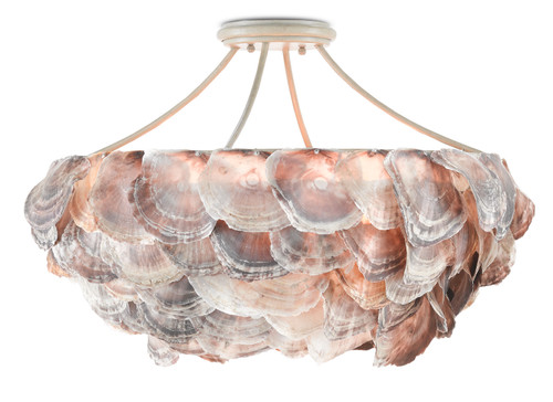 Currey and Company - 9000-0755 - Six Light Chandelier - Seahouse - Natural/Smokewood