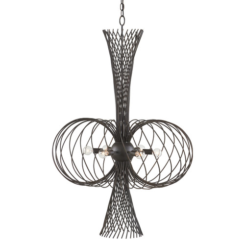 Currey and Company - 9000-0963 - Six Light Chandelier - Akio Bronze Chandelier - Bronze Gold