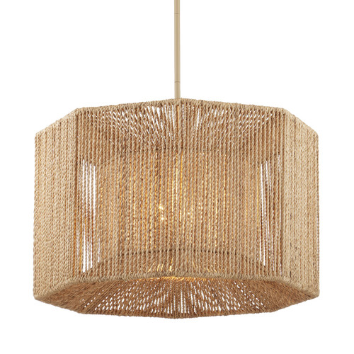 Currey and Company - 9000-1101 - Four Light Chandelier - Mereworth - Natural/Beige