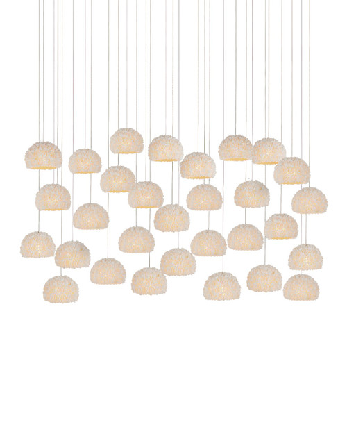 Currey and Company - 9000-1182 - 30 Light Pendant - Virtu - Natural/Silver