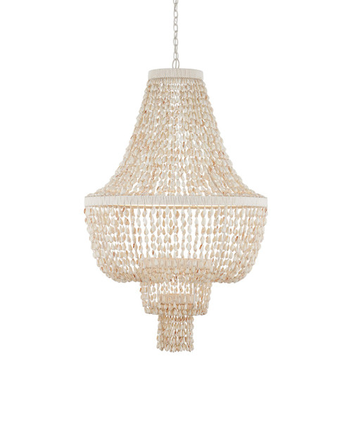 Currey and Company - 9000-1242 - LED Chandelier - Cybele - Natural/Pearlized White/White