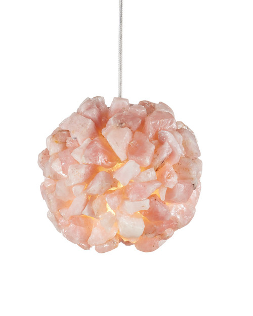 Currey and Company - 9000-1267 - One Light Pendant - Clio - Rose/Brass