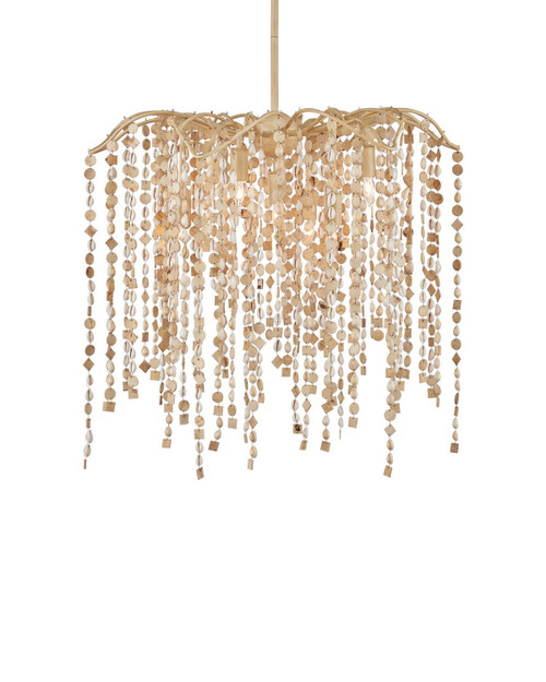 Currey and Company - 9000-1301 - Seven Light Chandelier - Kealia - Natural/Coco Cream
