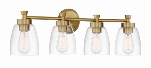 Craftmade - 12730SB4 - Four Light Vanity - Henning - Satin Brass