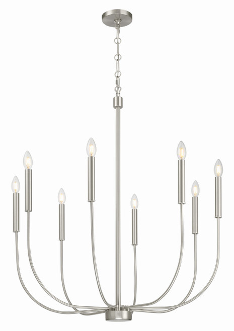 Craftmade - 59828-BNK - Eight Light Chandelier - Traci - Brushed Polished Nickel