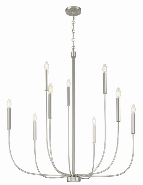 Craftmade - 59829-BNK - Nine Light Chandelier - Traci - Brushed Polished Nickel