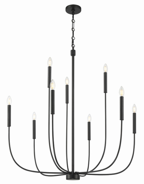 Craftmade - 59829-FB - Nine Light Chandelier - Traci - Flat Black