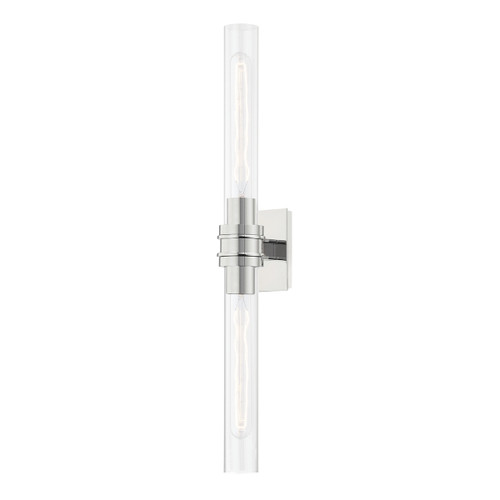 Hudson Valley - 1042-PN - Two Light Bath Bracket - Oakfield - Polished Nickel