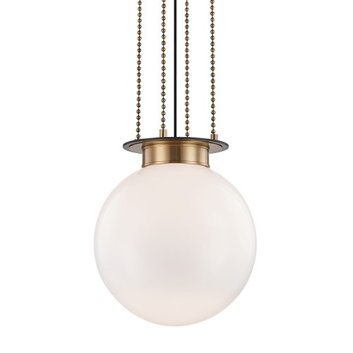 Hudson Valley - 2017-AOB - One Light Pendant - Gunther - Aged Brass/Old Bronze