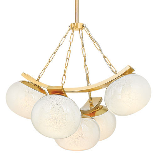 Hudson Valley - 2105-AGB - Five Light Chandelier - Duxbury - Aged Brass