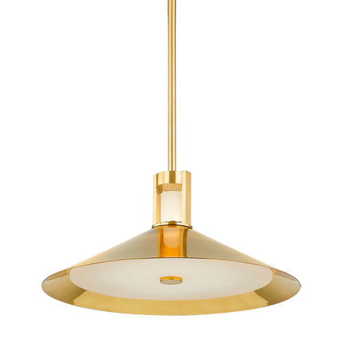 Hudson Valley - 3020-AGB - LED Pendant - Clermont - Aged Brass