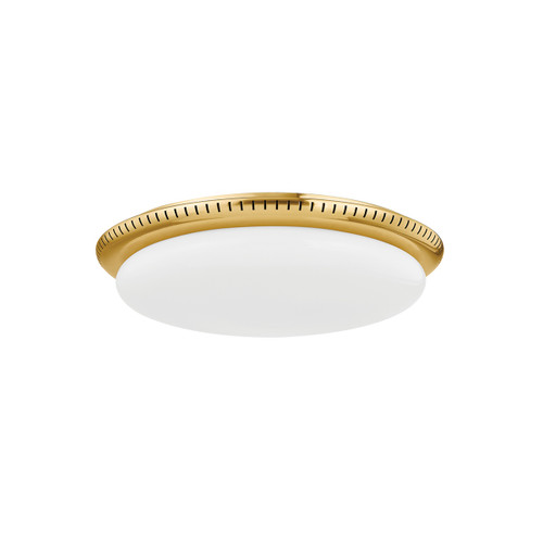 Hudson Valley - 3118-AGB - LED Flush Mount - North Castle - Aged Brass