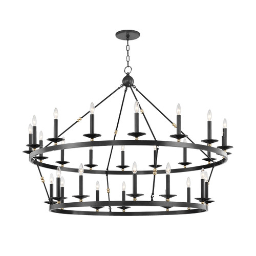 Hudson Valley - 3228-AOB - 28 Light Chandelier - Allendale - Aged Brass/Old Bronze