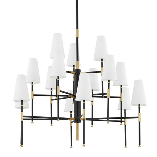 Hudson Valley - 3748-AOB - 15 Light Chandelier - Bowery - Aged Brass/Old Bronze