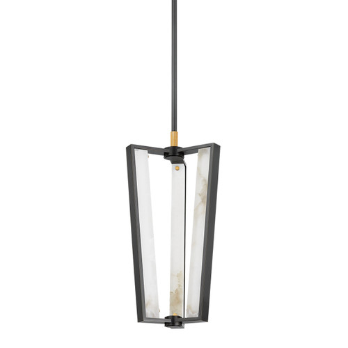 Hudson Valley - 4053-AGB/DB - LED Pendant - Edgemere - Aged Brass