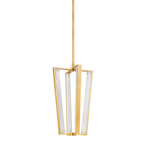 Hudson Valley - 4054-AGB - LED Pendant - Edgemere - Aged Brass