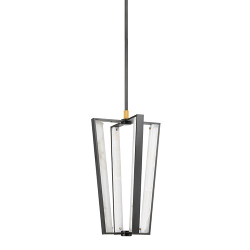 Hudson Valley - 4054-AGB/DB - LED Pendant - Edgemere - Aged Brass
