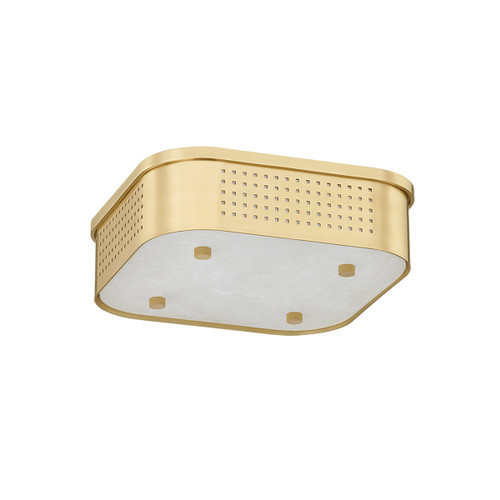 Hudson Valley - 4114-AGB - LED Flush Mount - Madison Square - Aged Brass