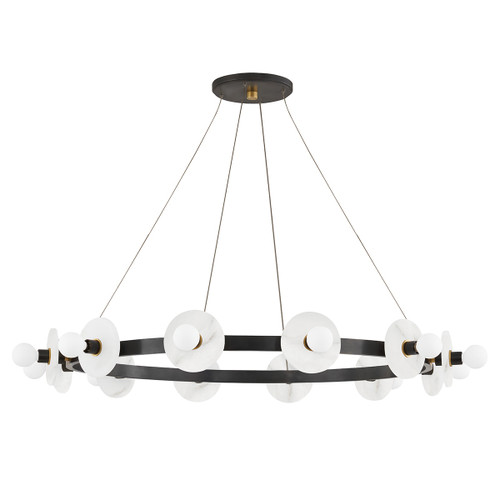 Hudson Valley - 4240-AOB - 12 Light Chandelier - Austen - Aged Brass/Old Bronze