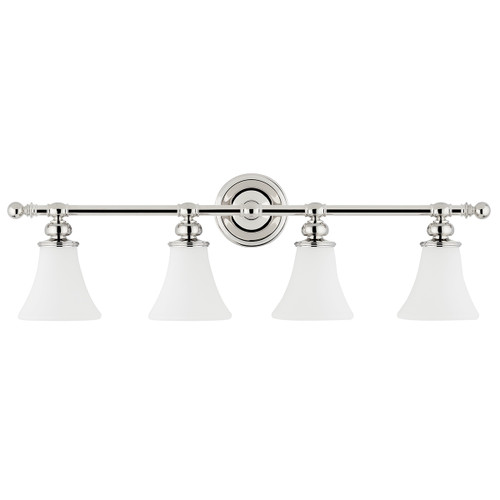 Hudson Valley - 4504-PN - Four Light Bath Bracket - Weston - Polished Nickel