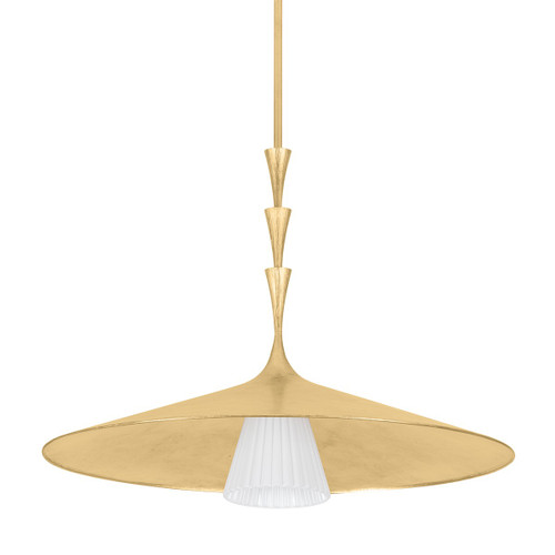Hudson Valley - 4534-VGL - One Light Pendant - Vails Gate - Vintage Gold Leaf