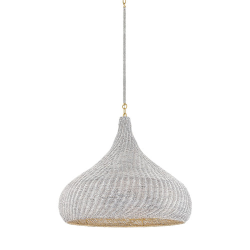 Hudson Valley - 4828-AGB - One Light Pendant - Hampstead - Aged Brass