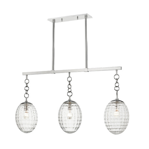 Hudson Valley - 4940-PN - Three Light Island Pendant - Venice - Polished Nickel