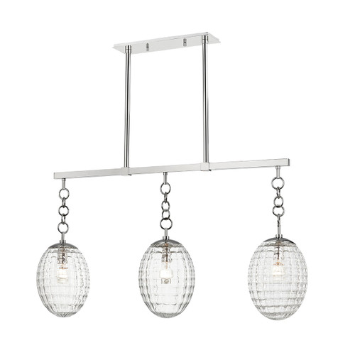 Hudson Valley - 4940-PN - Three Light Island Pendant - Venice - Polished Nickel
