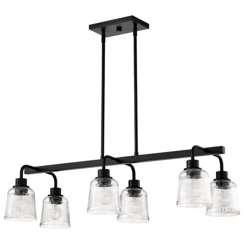 Nuvo Lighting - 60-8610 - Six Light Island Pendant - Grayson - Matte Black