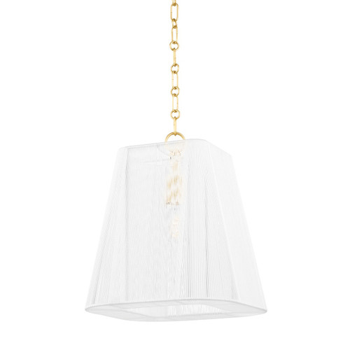 Hudson Valley - 7614-AGB - One Light Pendant - Verona Beach - Aged Brass
