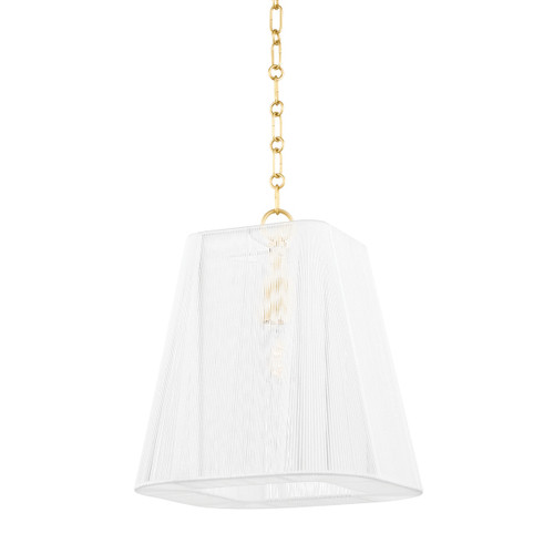 Hudson Valley - 7614-AGB - One Light Pendant - Verona Beach - Aged Brass