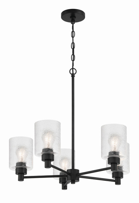 Craftmade - 60225-FB - Five Light Chandelier - Lyndsey - Flat Black