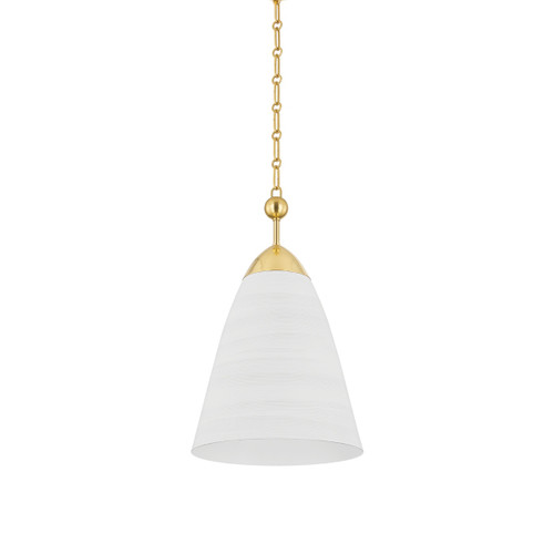 Hudson Valley - BKO1500-AGB/WP - One Light Pendant - Bronson - Aged Brass