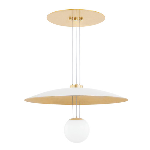 Hudson Valley - KBS1743701-S - LED Pendant - Brim - Soft White/Gold Leaf