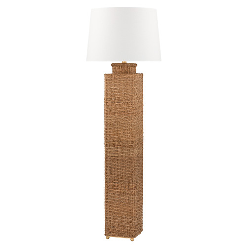 Hudson Valley - L1393-GL - One Light Floor Lamp - Weaver - Gold Leaf