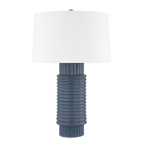 Hudson Valley - L1956-AGB/CGR - One Light Table Lamp - Broderick - Aged Brass