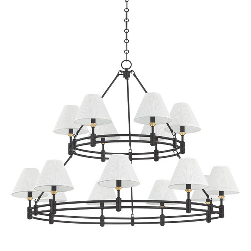 Hudson Valley - MDS1802-AGB/DB - 15 Light Chandelier - Howard - Aged Brass
