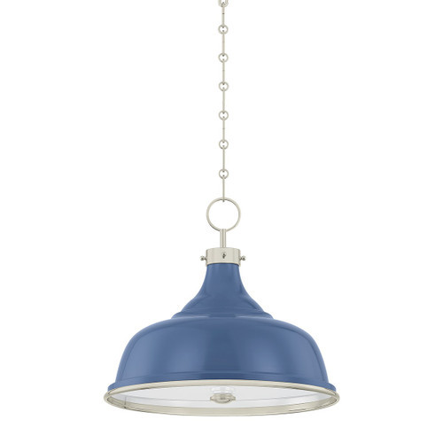 Hudson Valley - MDS300-PN/FBL - Three Light Pendant - Painted No. 1 - Polished Nickel