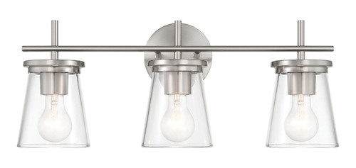 Craftmade - 60403-BNK - Three Light Vanity - Connell - Brushed Polished Nickel