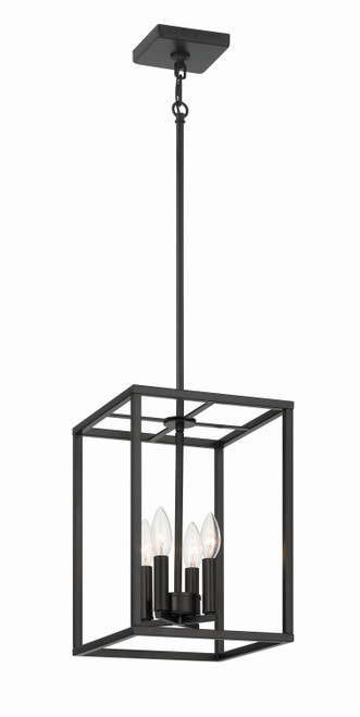 Craftmade - 60634-FB - Four Light Foyer Pendant - Signature Foyer - Flat Black