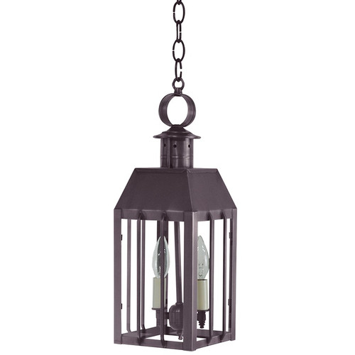 Northeast Lantern - 11732-DB-LT2-CLR - Two Light Hanging Lantern - Nottingham - Dark Brass